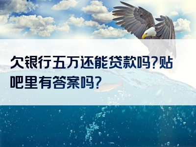 欠银行五万还能贷款吗？贴吧里有答案吗？